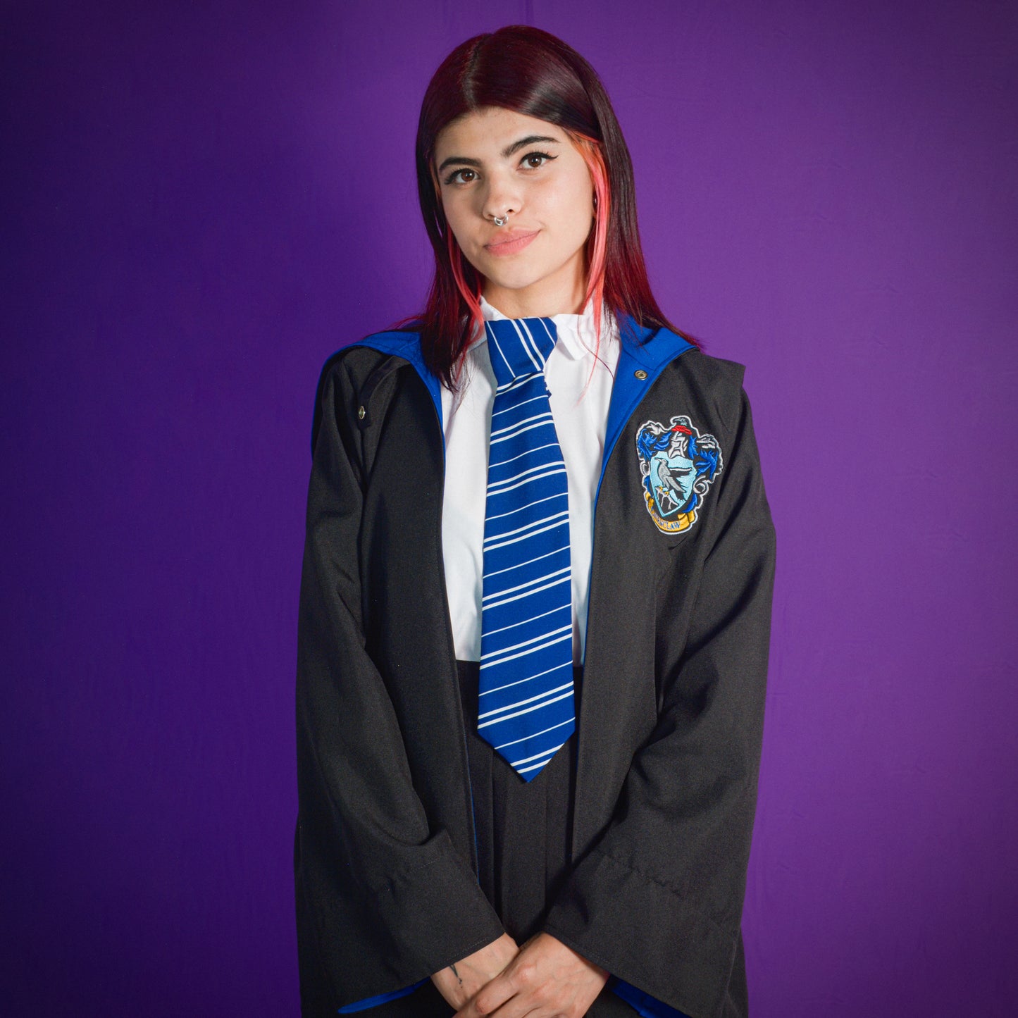Uniforme completo Ravenclaw (Capa- camisa- pantalón-corbata - totebag)