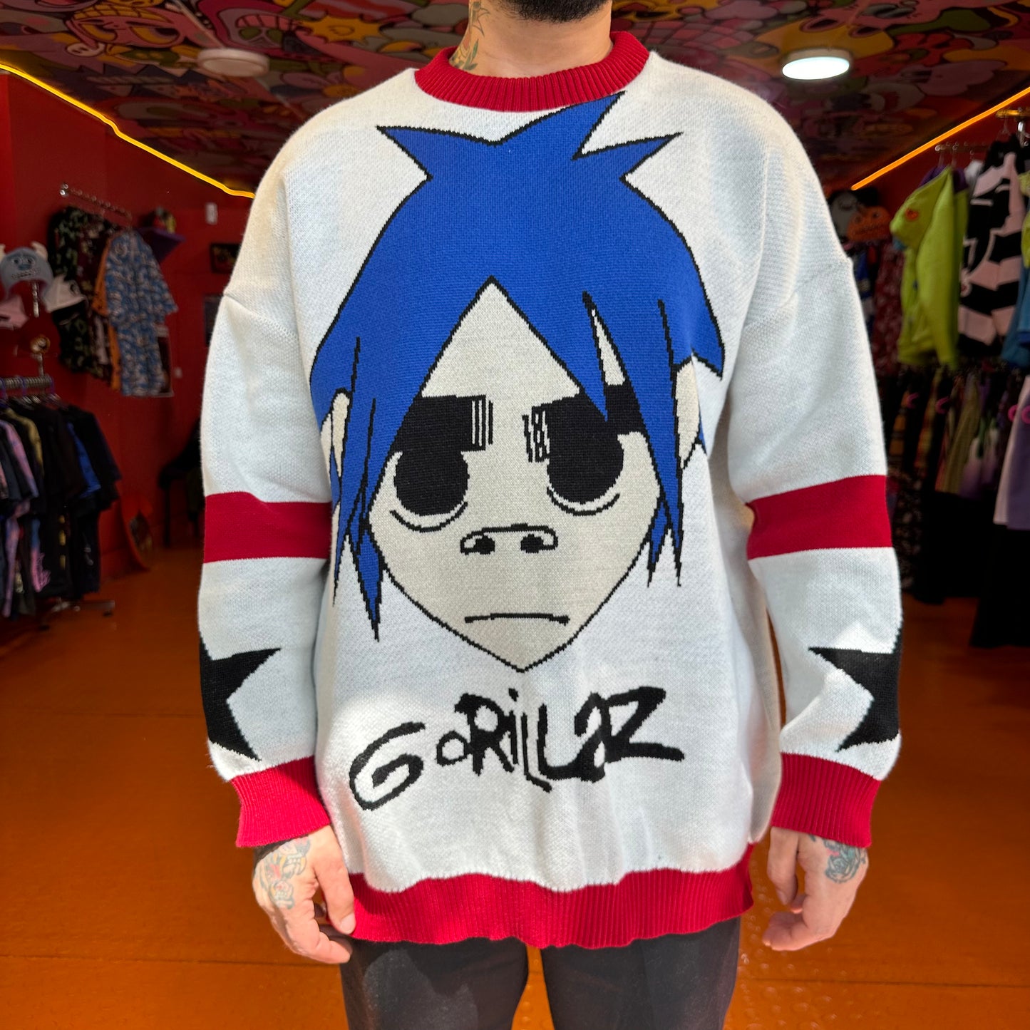 SACO TEJIDO 2D - GORILLAZ (Unidades limitadas)