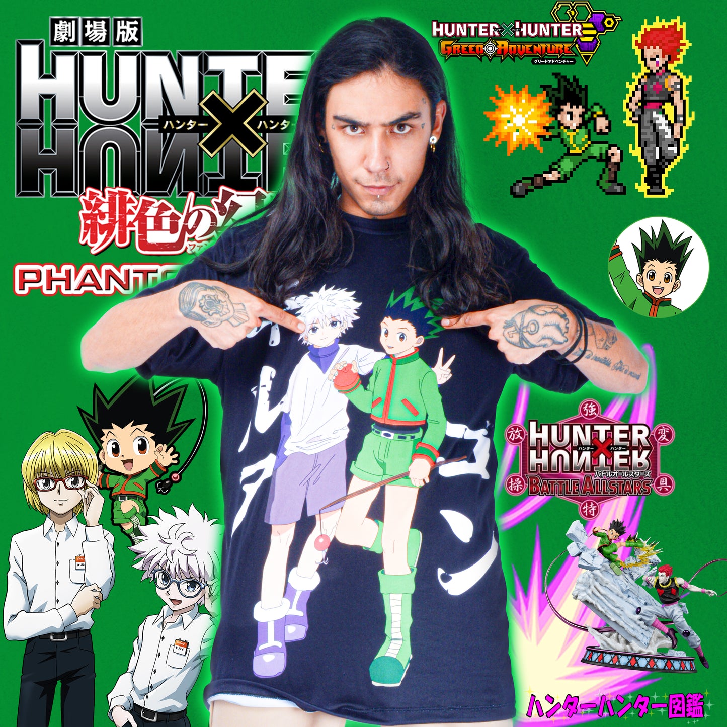 Camiseta Sublim Killua and Gon