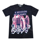 Top camiseta Black 5 Seconds of Summer - 5soss