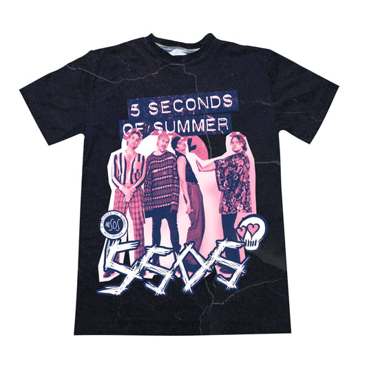 Top Camiseta Black  5 Seconds of Summer - 5soss
