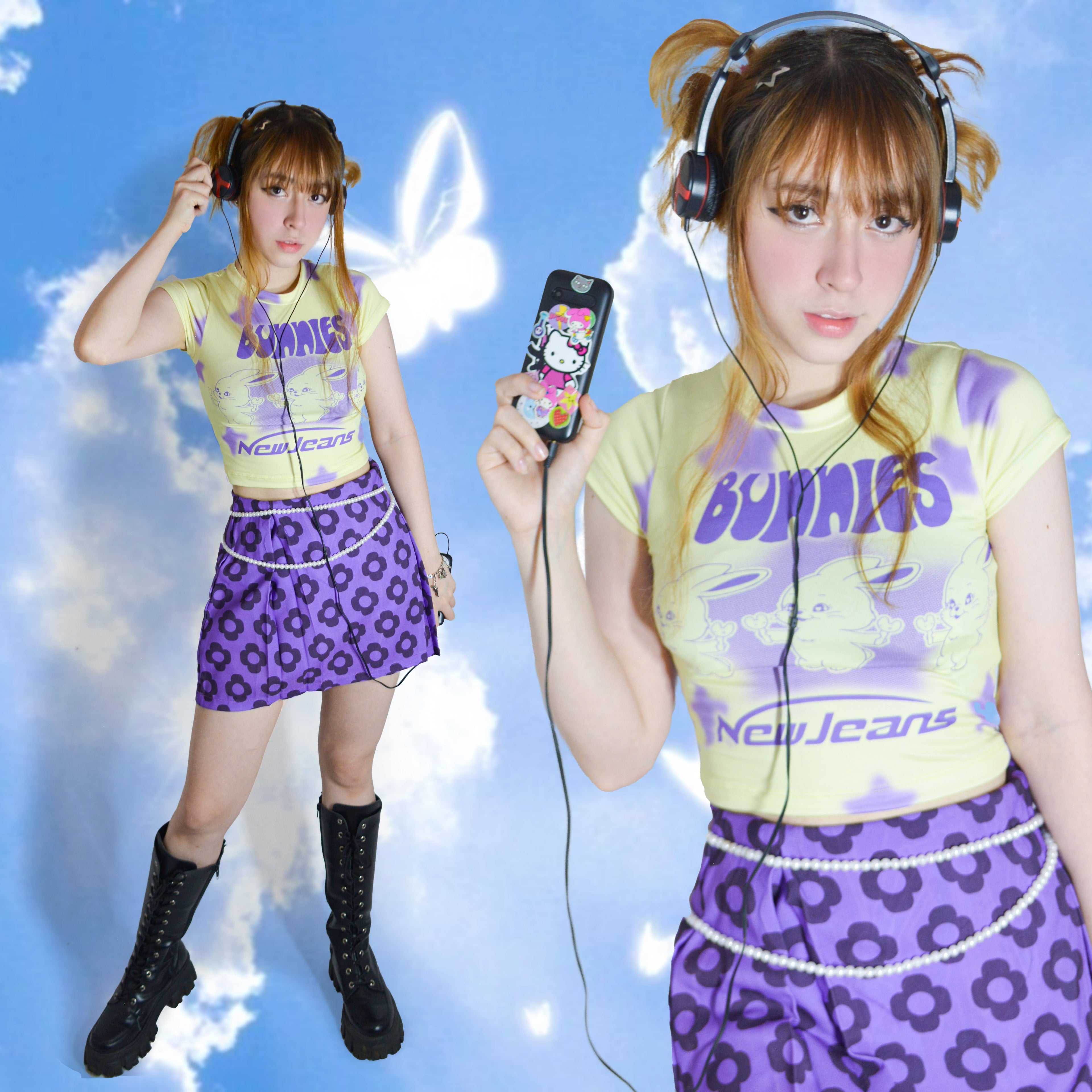 Camiseta/top New Jeans 2000