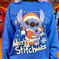SACO POLERÓN STITCH NAVIDEÑO (SIN LUCES)