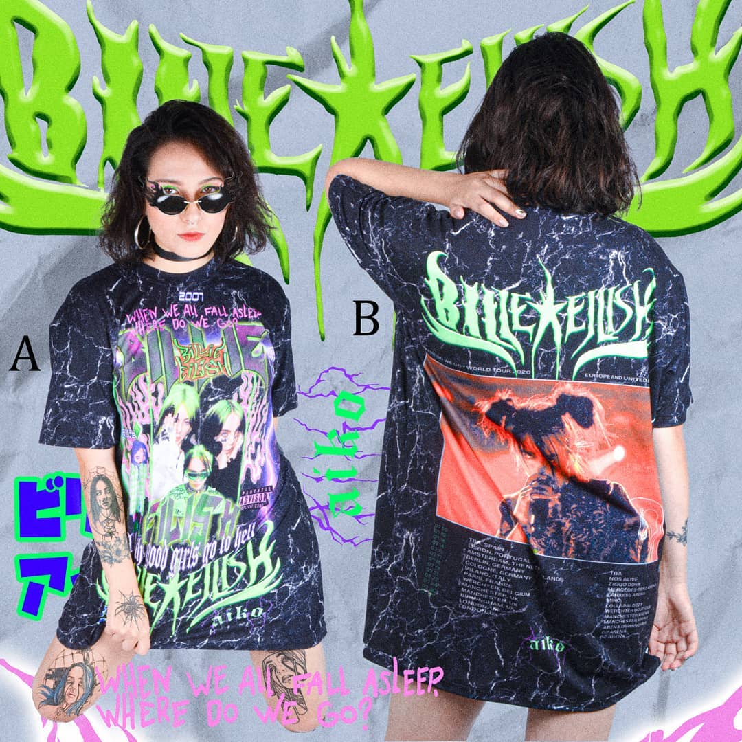 Camiseta Billie Eilish By: Aiko