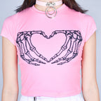 TOP BLACK BONES DEAD LOVE