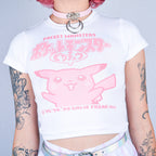 TOP POCKET MONSTERS PIKACHU WHITE