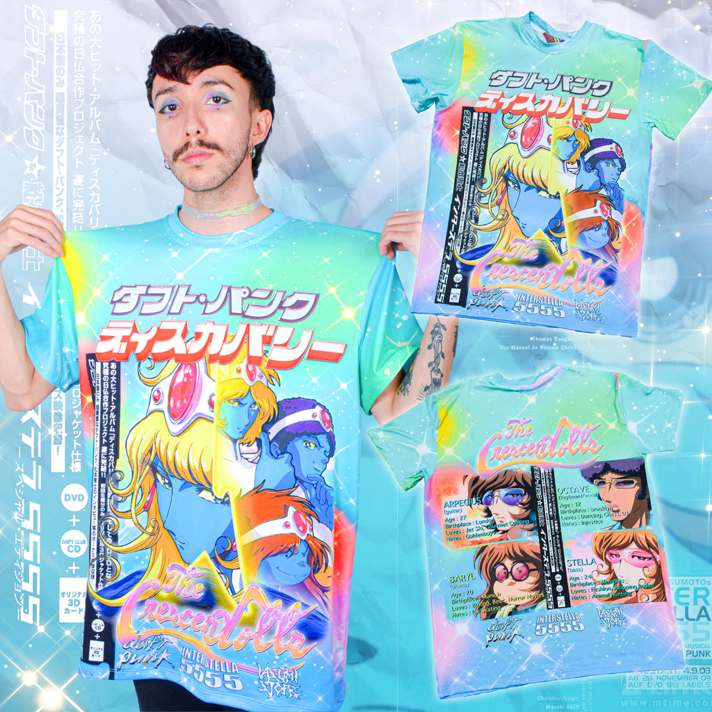 Camiseta Sublim Daft Punk The Crescendolls