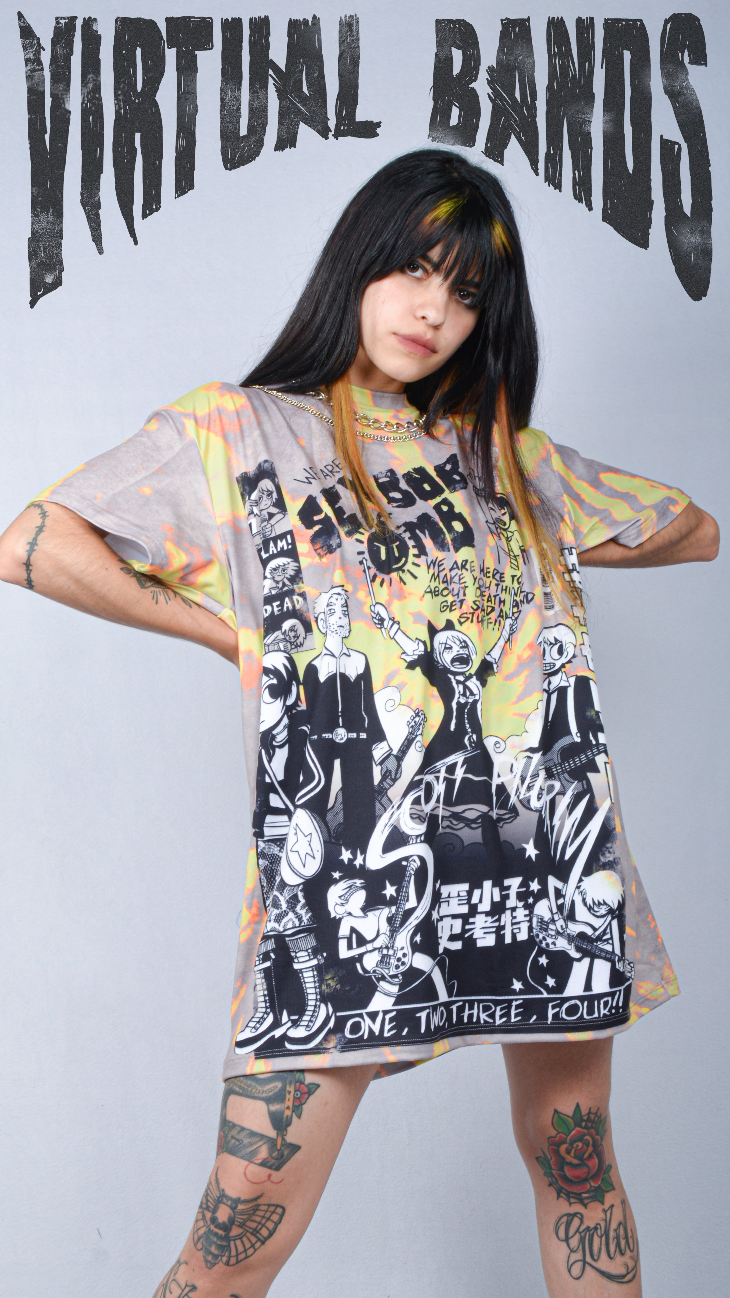 Camiseta Sublim Scott Pilgrim Vs. the World Band