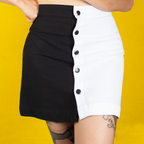 FALDA BLANCO-NEGRO  — OLD MOOD