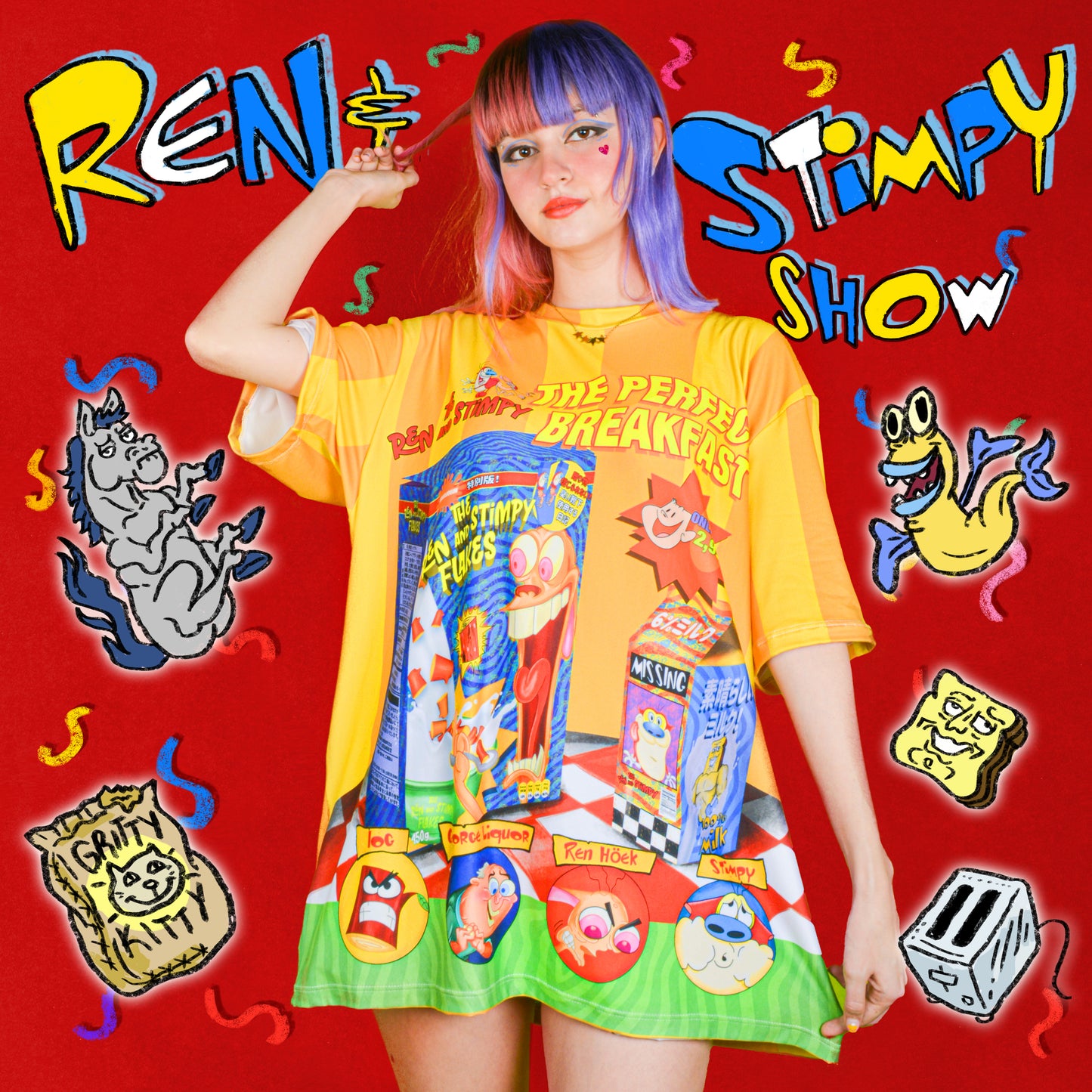 Camiseta Sublim Ren & Stimpy