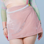 FALDA BARBIE TERCIOPELO PALE — Barbie Core