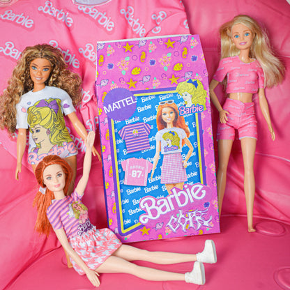 FALDA BARBIE TERCIOPELO PALE — Barbie Core