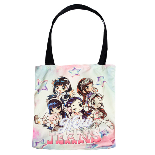 ANIME NEW JEANS TOTE BAG