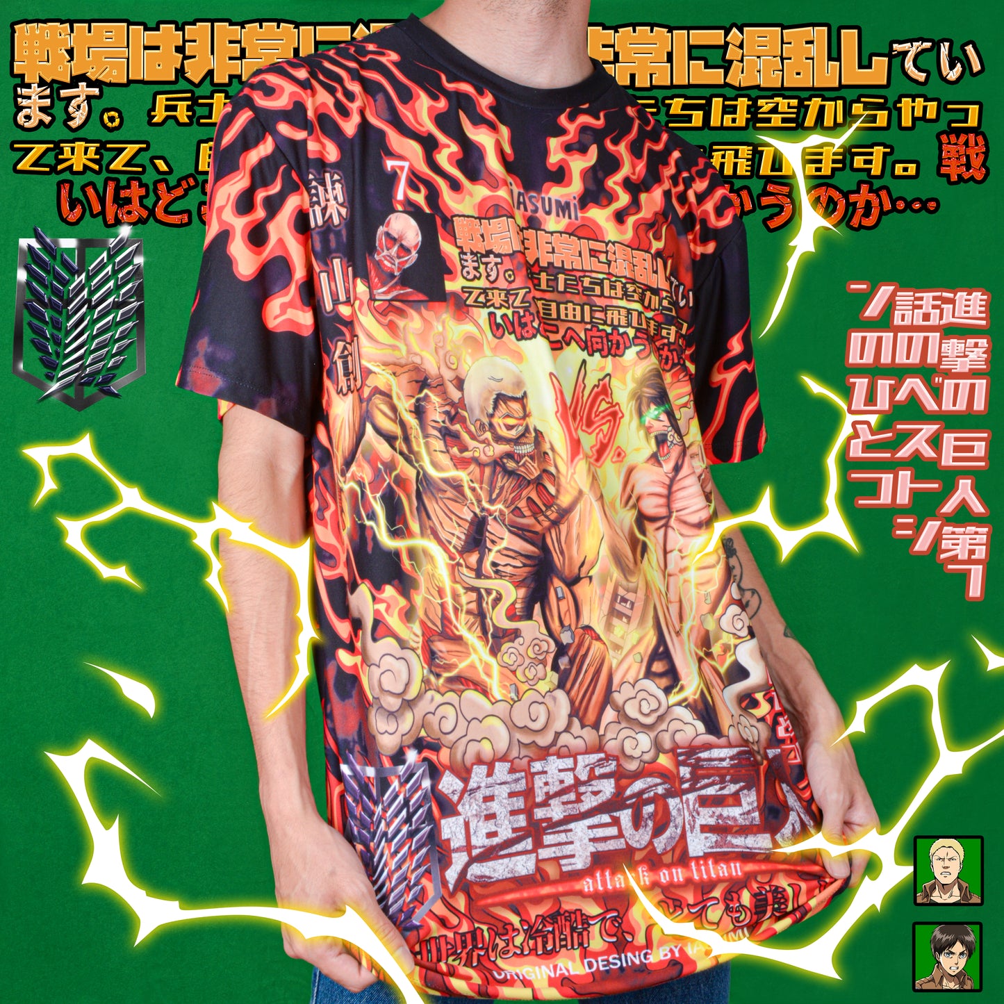 Camiseta Sublim Shingeki no Kyojin