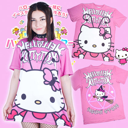 Camiseta Sublim Hello Kitty