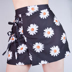 FALDA DAISY NEGRA  — GLASSY