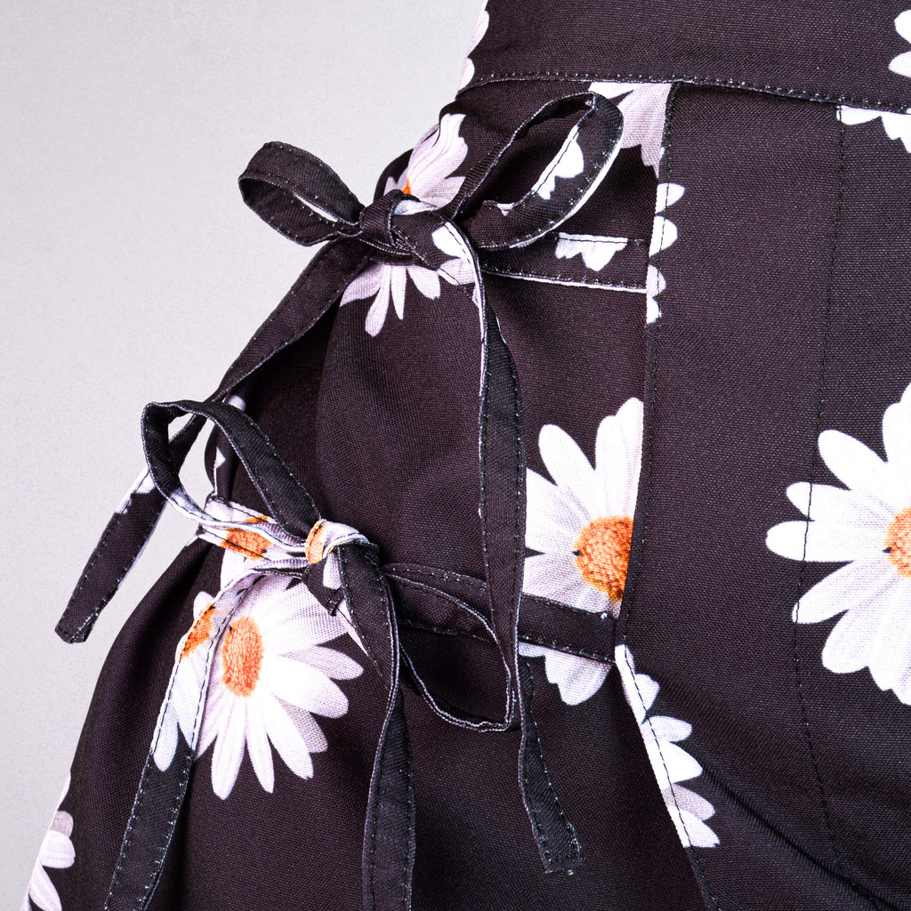 FALDA DAISY NEGRA  — GLASSY