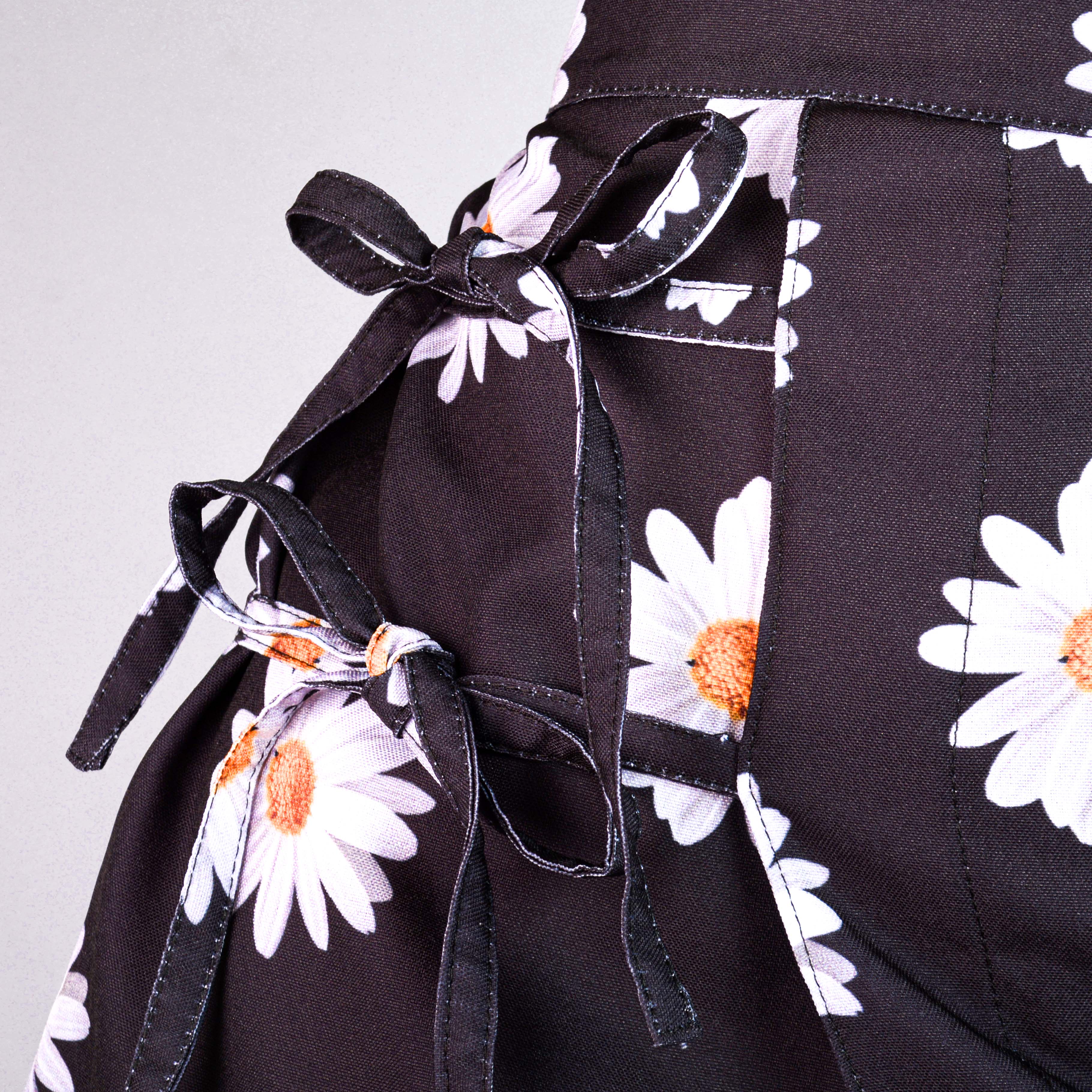 FALDA DAISY NEGRA  — GLASSY