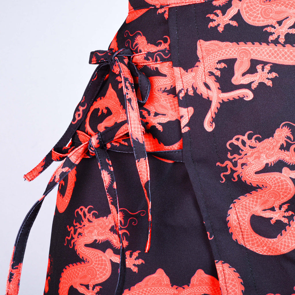 FALDA  DRAGON RED  — GLASSY