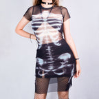 VESTIDO MALLA SKELETON