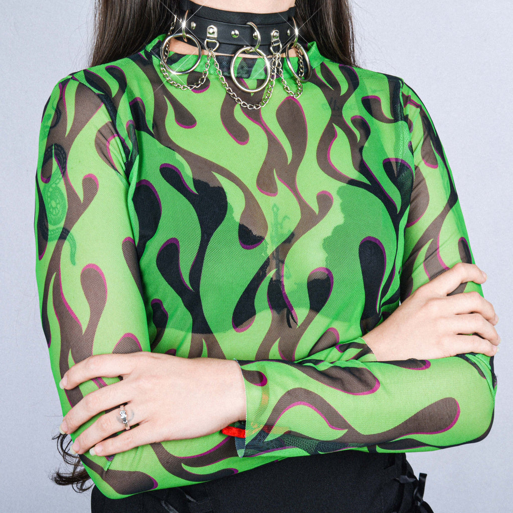 MALLA GREEN TOXIC FLAMES