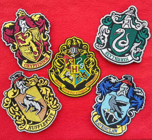 Parche Escudos casas de Hogwarts Harry Potter