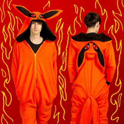 Akatsuki Pijamas Cortos Pijama Naruto Mujer Kigurumi Kurama Pijama